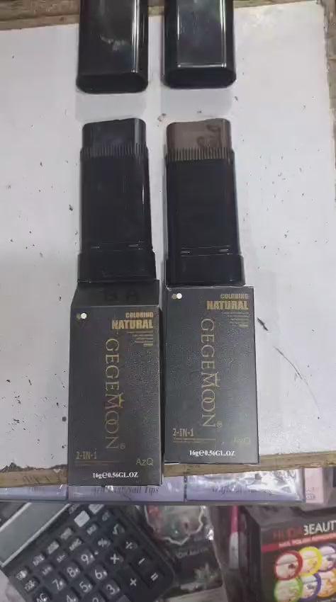 Water And Sweat Proof Hair Comb Dye Long Lasting Easy To Use Safe And Effective Hair Coloring Solution - Black
