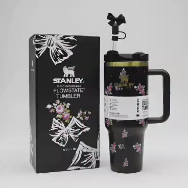 Stanley Premium Printed Tumbler 40oz with Box – Stylish Stainless Steel Vacuum Insulated Travel Mug