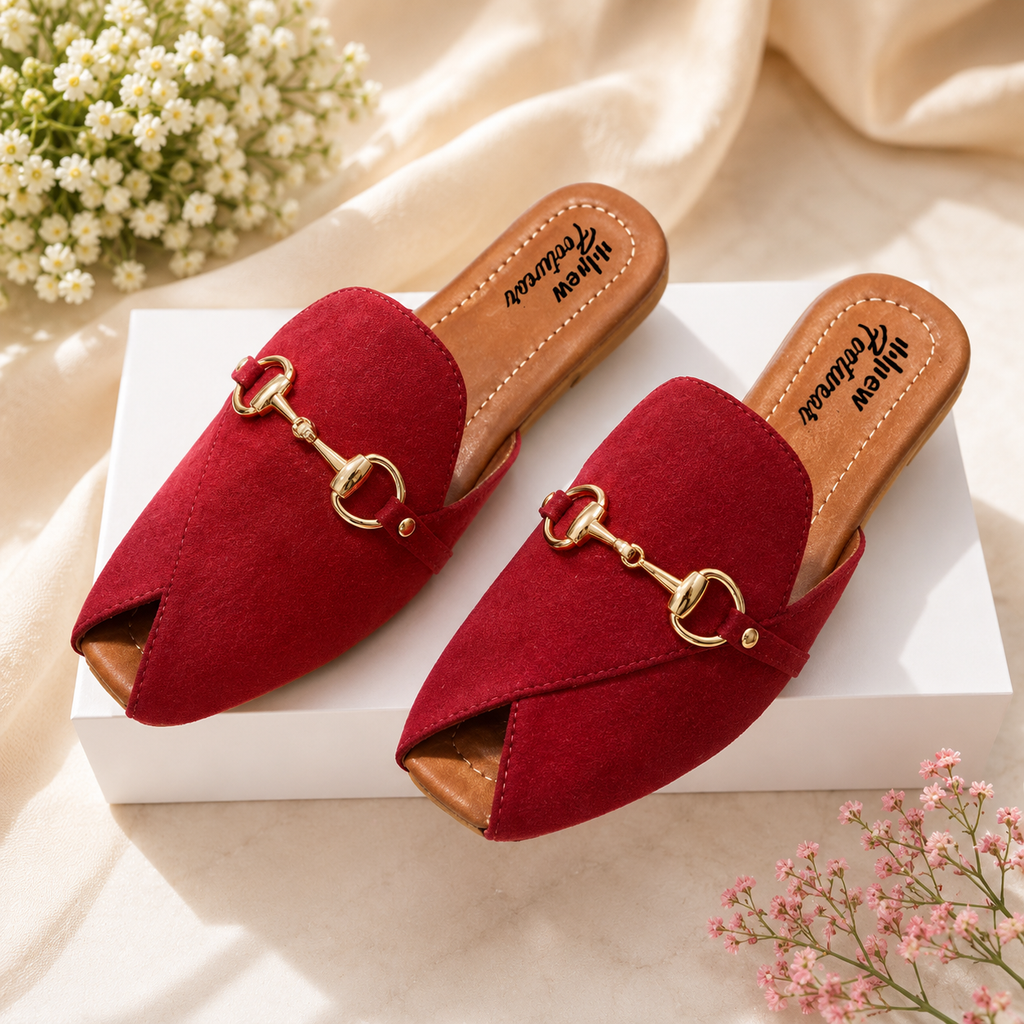 Flat Slippers for Women & Girls – Genuine Leather Peshawri Kheri Style | Casual & Party Wear Comfortable Ladies Sandals | Indoor & Outdoor Use With Box