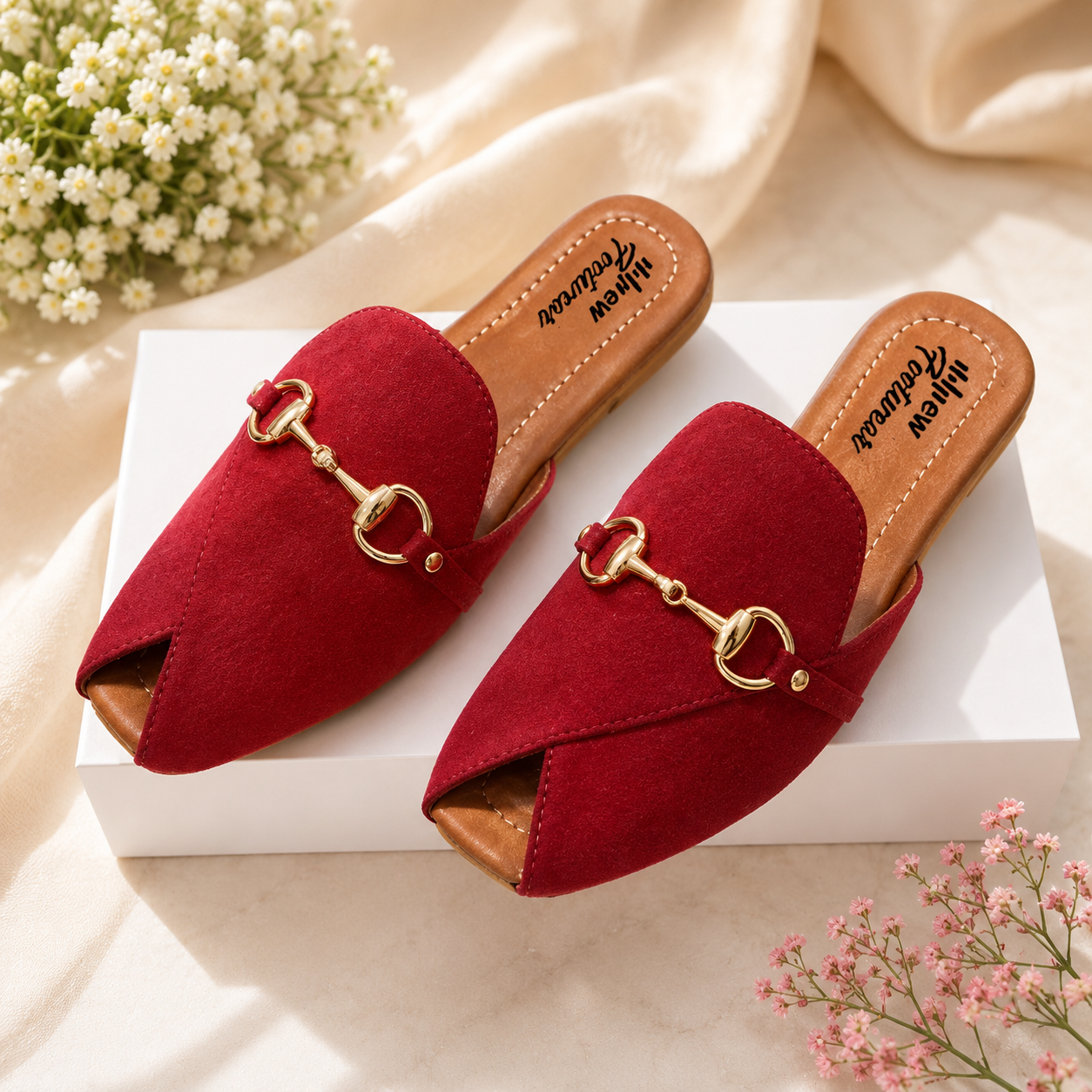 Flat Slippers for Women & Girls – Genuine Leather Peshawri Kheri Style | Casual & Party Wear Comfortable Ladies Sandals | Indoor & Outdoor Use With Box