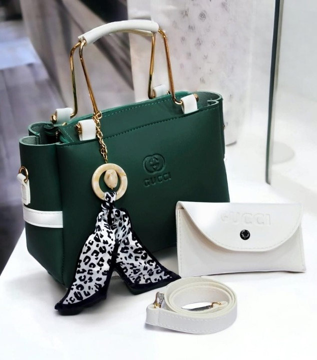 Ladies Handbag With Match Small Pouch Elegant Design Premium Quality